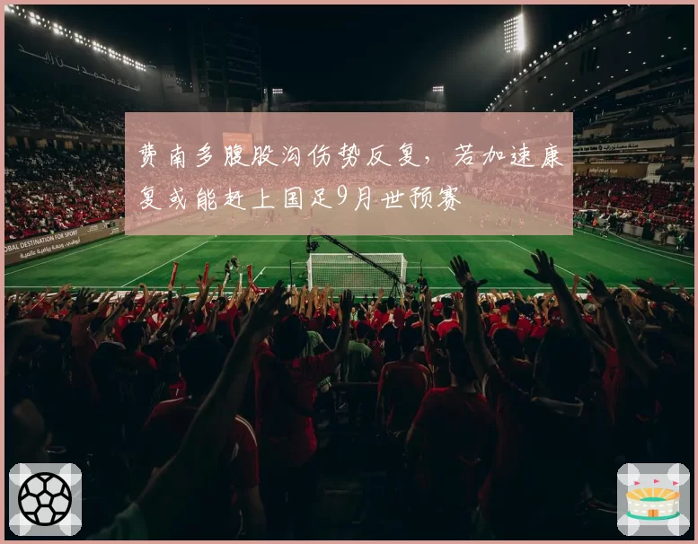 费南多腹股沟伤势反复，若加速康复或能赶上国足9月世预赛