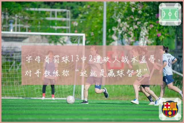 字母哥罚球13中2遭砍人战术羞辱,对手教练称“这就是赢球智慧”